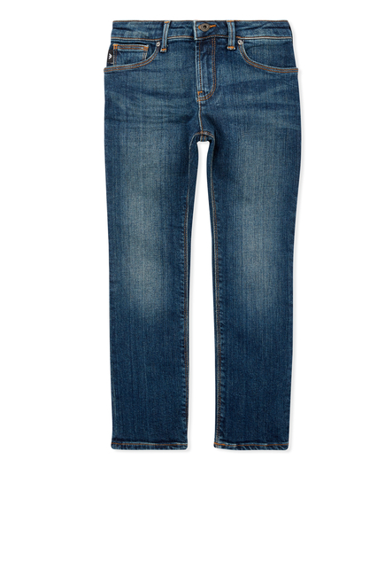 Emporio Armani Kids Medium Wash Denim Jeans